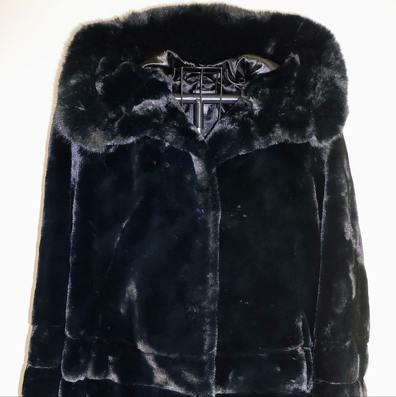 Hooded Faux Fur Jacket - Picture 2 of 6